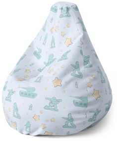 Sablio Sedací vak Pear Detské tanky - 70 x 95 x 15 cm