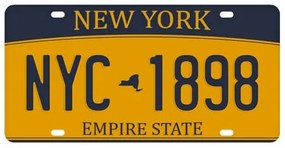 Ceduľa New York - Empire State