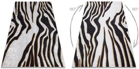 Koberec MIRO 52002.807 zebra, krémový / čierny