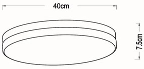 Lucide 79111/40/31 - LED Kúpeľňové svietidlo BISKIT LED/36W/230V IP44 biela