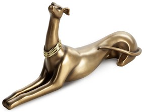 EUROFIRANY DEKORAČNÁ SOŠKA DOG 42X9X21 CM ZLATÁ