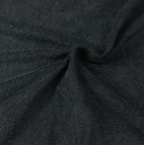 Froté prestieradlo čierne 60x120 cm