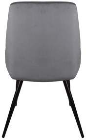 Čalouněná jídelní židle Cobe Velvet šedá