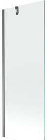 Mexen Next, 1-krídlová vaňová zástena 70 x 150 cm, 6mm číre sklo, grafitová, 895-070-000-00-00-95