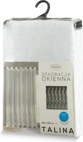 ZÁCLONA NA KRÚŽKOCH TALINA 300 CM X 250 CM VZOROVANÁ