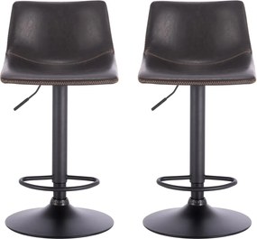 2x Barová židle Hawaj CL-845 tmavě šedá