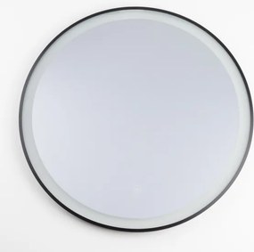 Brilagi - LED kúpeľňové zrkadlo ASTI LED/19W/230V 60 cm čierna IP44 CRI 90 stmievateľné + CCT