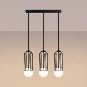 Sollux SL.1334 - Luster na lanku BRINA 3xG9/8W/230V čierna