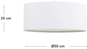 Biele tienidlo ø 50 cm Santana – Kave Home