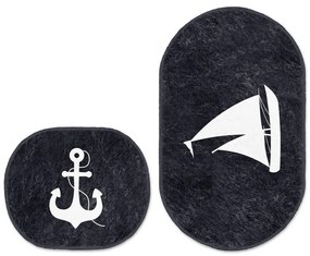 Modré kúpeľňové predložky v súprave 2 ks 60x100 cm – Mila Home