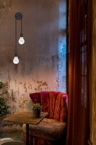 Nástenná lampa KINKIET STYLE XIV čierna