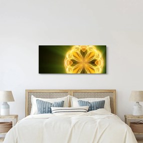 Obraz žltej kvetiny (120x50 cm)