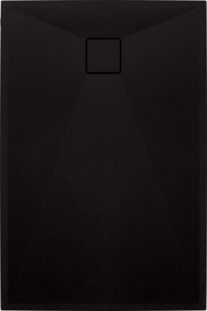 Deante Correo, obdĺžniková granitová sprchová vanička 100x90x3,5 cm, čierna, KQR_N45B
