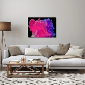 Sklenený obraz farebného dymu (70x50 cm)