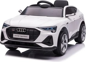 LEAN CARS Elektrické autíčko Audi E-Tron QLS-6688 LED MP3 biele