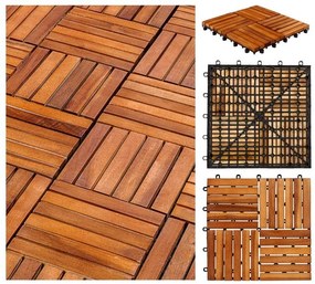 STILIST drevené dlaždice, mozaika 6, agát, 3 m²