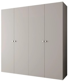 Šatníková skriňa 200 cm Parna 1 (kašmír + strieborná). Akcia -19%. Vlastná spoľahlivá doprava až k Vám domov. 1125886