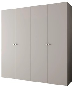 Šatníková skriňa 200 cm Parna 1 (kašmír + strieborná). Vlastná spoľahlivá doprava až k Vám domov. 1125886