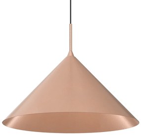 Závesné svietidlo Capital, 1x medené kovové tienidlo, (fi 46cm), b