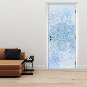 Fototapeta na dvere - Zimná mandala (95x205cm)