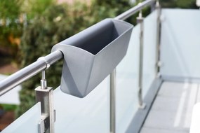 Balkónový hrantík BALKONA CLASSICO, plast, šírka 80 cm, antracit