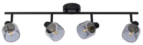 Lucide 77979/04/30 - Bodové svietidlo BJORN 4xE14/40W/230V čierna