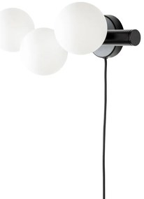 Čierno-biele nástenné svietidlo Monica – White Label