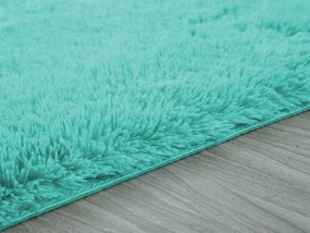 TZ Tyrkysový obdĺžnikový shaggy koberec Lana Rozmer: 60x120