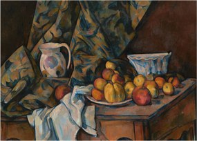 Obraz - Paul Cézanne, Still Life with Apples and Peaches, reprodukcia (70x50 cm)