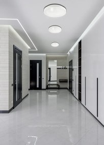 ECOLIGHT Okrúhle LED stropné svietidlo - 2xE27 - biele