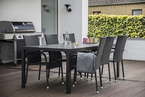 DEOKORK Záhradná ratanová zostava SIENA 1+6 (rôzne dĺžky) stôl 205x90 cm