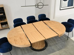 Jedálenský stôl Automoviles (dub + čierna). Akcia -18%. Vlastná spoľahlivá doprava až k Vám domov. 1137084