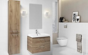 Cersanit Lara City 50, SET skrinka + umývadlo, 494x397x460 mm, orech, S801-155-DSM