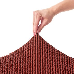 Bielastické poťahy COSTINA medená kreslo ušiak (š. 60 - 110 cm)