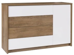 Komoda Lataressa 1 (dub burgundský + lesk biely). Akcia -20%. Vlastná spoľahlivá doprava až k Vám domov. 1123855