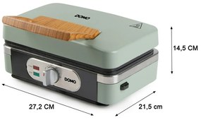 DOMO DO9276C sendvičovač 3 v 1, matná zelená