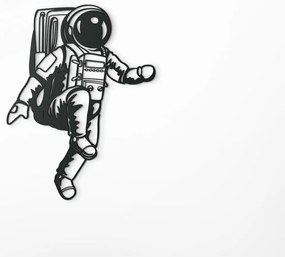 drevko Drevená nálepka Astronaut Rozmer obrazu: 42,5 x 32,5 cm, Farba dekorácie: Čierna