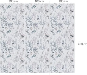 Tapeta mágie oceánu béžová 280×100 cm