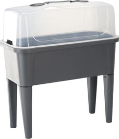 SKLENÍKOVÝ STÔL S VEKOM 76 x 38 x 83 CM ANTRACIT