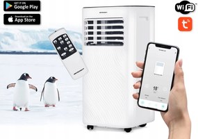 Prenosná Klimatizácia Pilot WiFi 2,6 kW 30 m2 Odvlhčovač Berdsen 9000 Btu