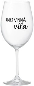 (NE)VINNÁ VÍLA - priehľadný pohár na víno 350 ml