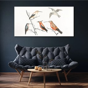 Obraz na plátne Kreslenie zvierat vtákov