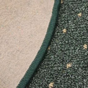 Condor Carpets, Kusový koberec Udinese zelený kruh, 100x100 (priemer) kruh, zelená, chodba / predsieň