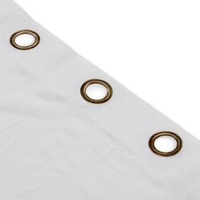 Homede Záclona Kresz Eyelets gold, biela, 140 x 140 cm