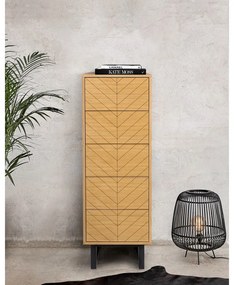 Komoda v dubovom dekore Woodman Camden Herringbone, 40 x 123 cm