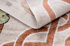 Dywany Łuszczów, Detský kusový koberec Fun Honey with Bear beige, 80x150, hnedá, detská izba