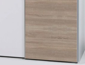 Šatníková skriňa Puls, biela/dub sonoma