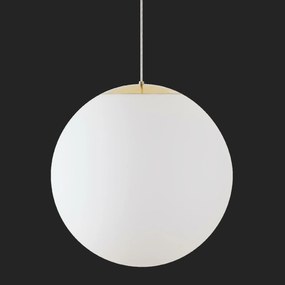 Osmont 62234 Adria S5 Hp závesné sklenené svietidlo mosadz leštená biela IP4