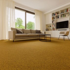 Vopi, Metrážny koberec Alassio zlatohnedý - neúčtujeme odrezky z role, na mieru, šíře 1,33m,1m,2m,3m,4m,na mieru, neúčtujeme odrezky, hnedá, filc, chodba / predsieň