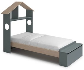 Detská posteľ sadeo 90 x 190 cm zelená MUZZA